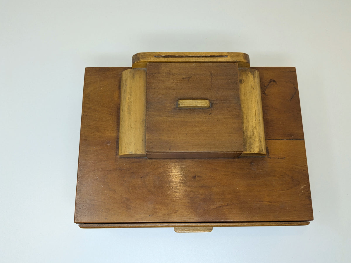 Art Deco Multi Tiered Jewelry Box | Vintage Storage Box
