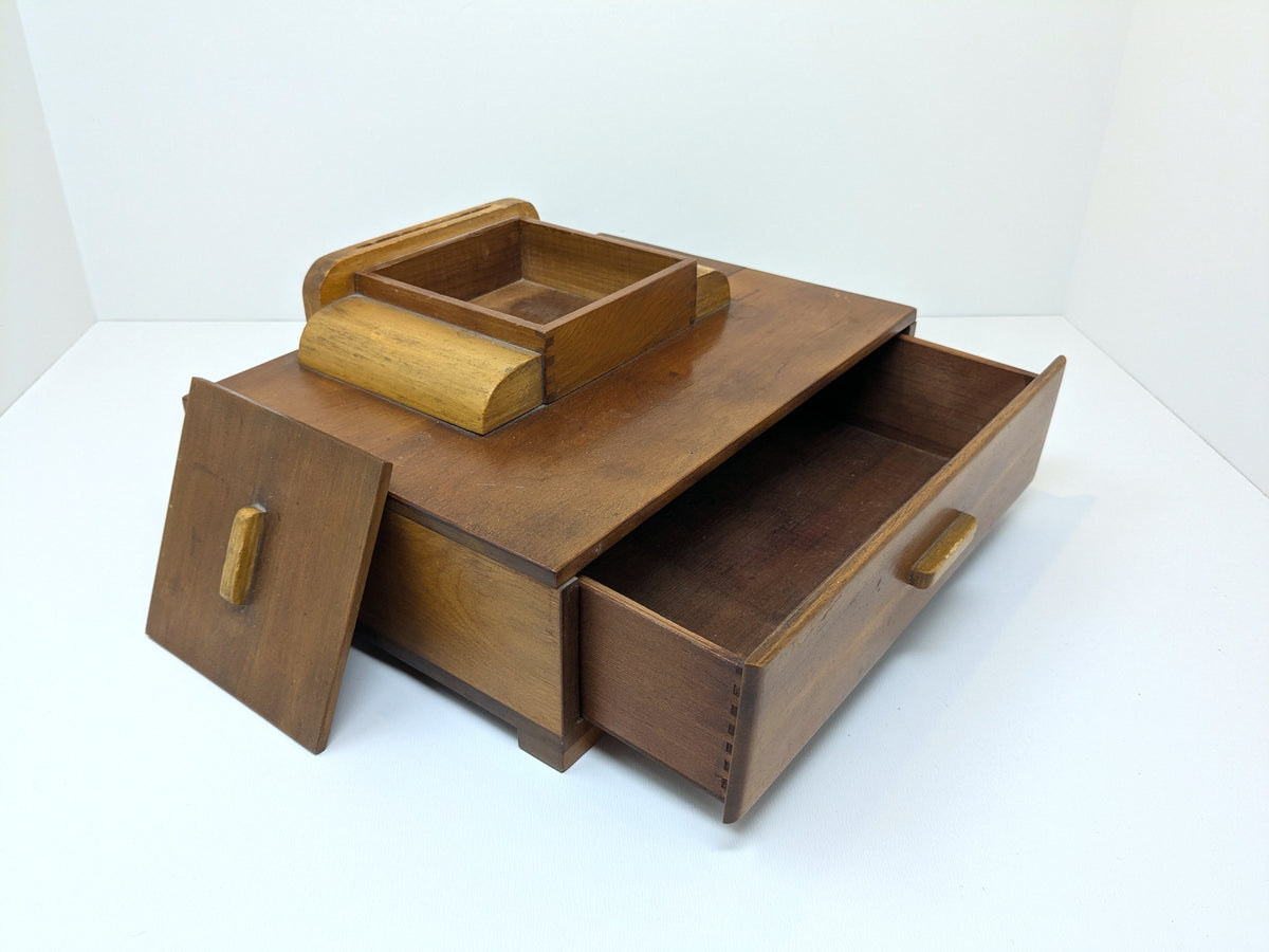 Art Deco Multi Tiered Jewelry Box | Vintage Storage Box