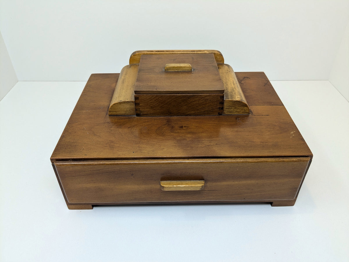 Art Deco Multi Tiered Jewelry Box | Vintage Storage Box