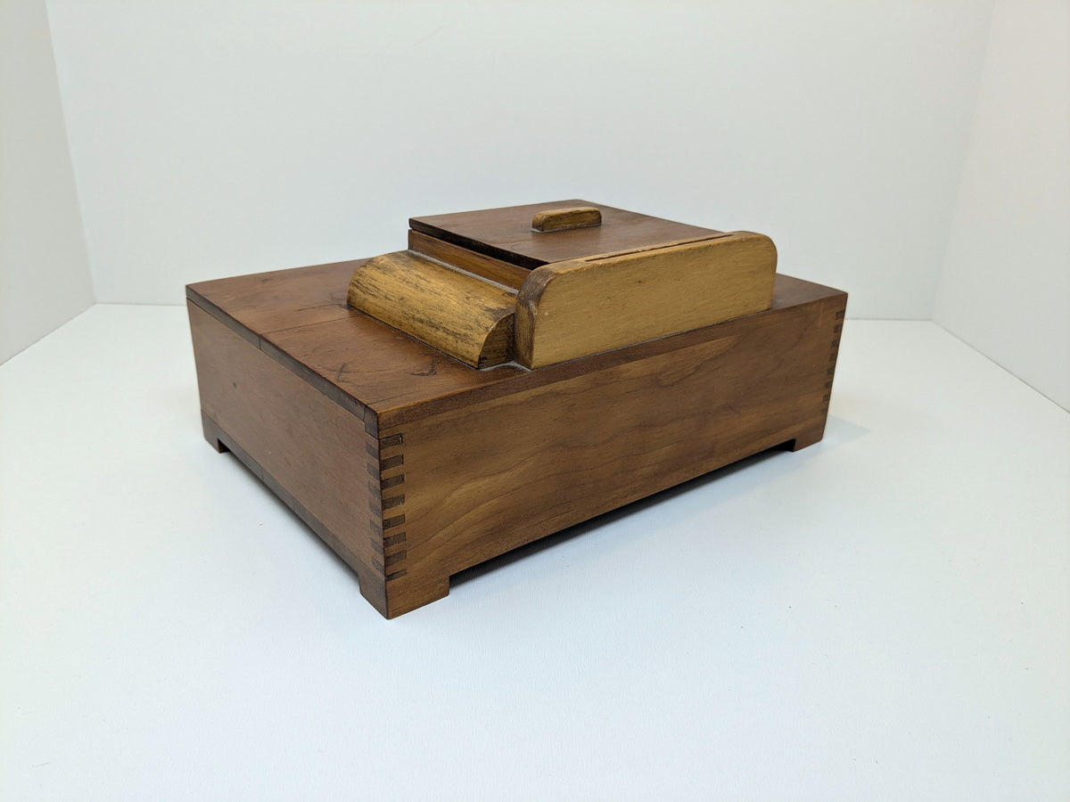 Art Deco Multi Tiered Jewelry Box | Vintage Storage Box