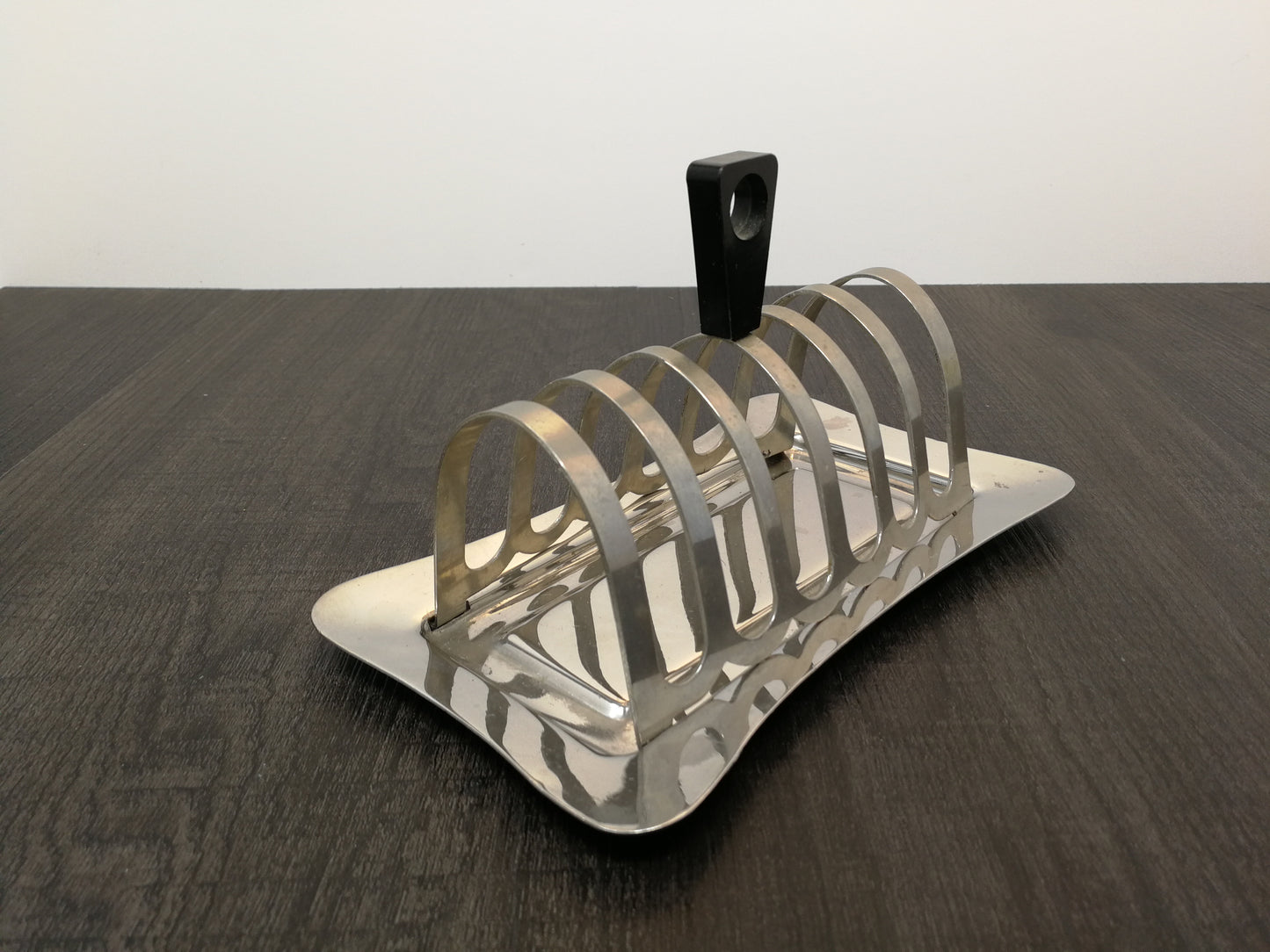 Art Deco Bakelite and Stainless Steel Toast Rack