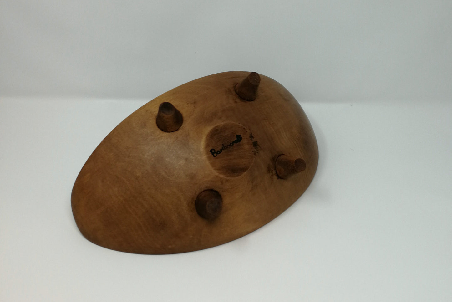 Baribocraft Modernist Decorative Bowl | Solid Hardwood MCM Accent Bowl