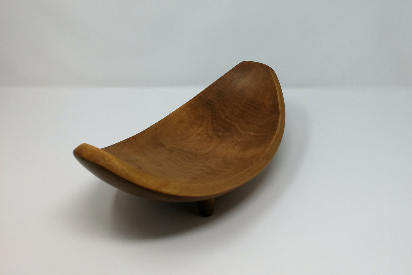 Baribocraft Modernist Decorative Bowl | Solid Hardwood MCM Accent Bowl