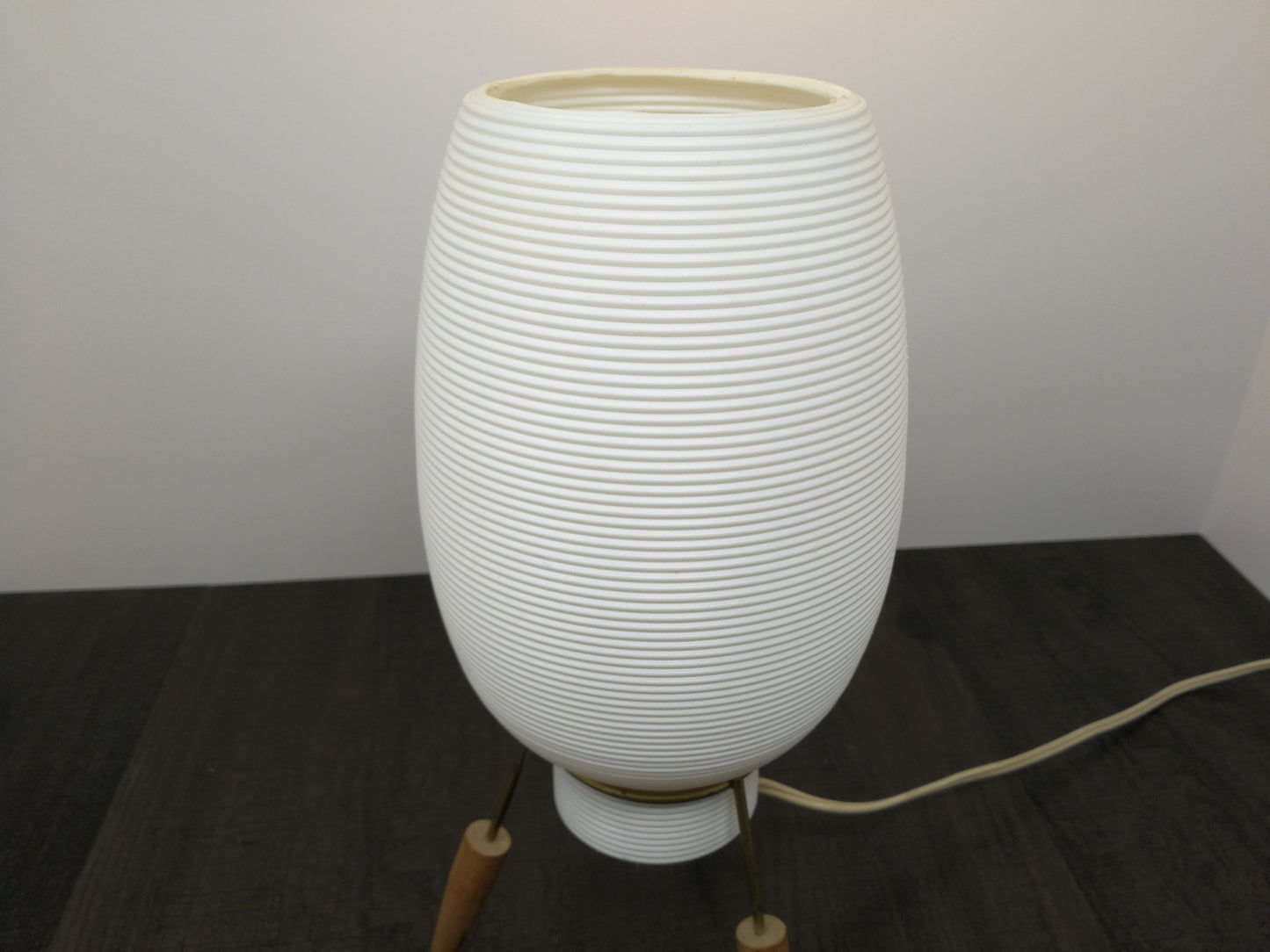 Mid Century Space Age Beehive Table Lamps | Mid Mod Atomic Lighting on Tripod Stand