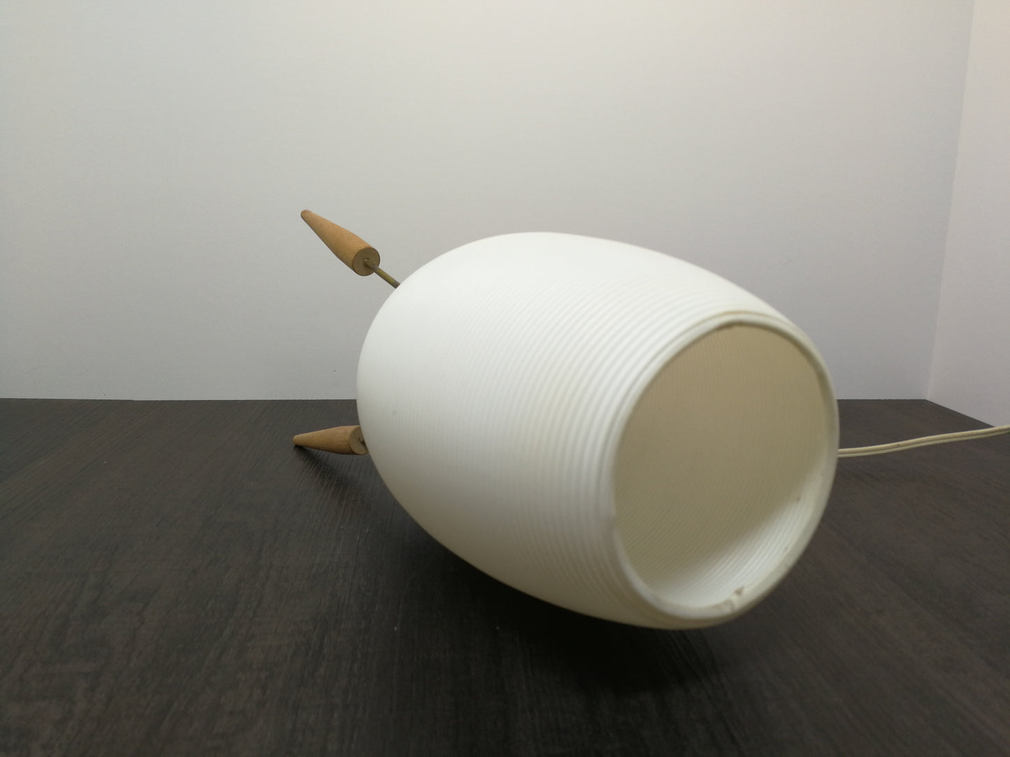 Mid Century Space Age Beehive Table Lamps | Mid Mod Atomic Lighting on Tripod Stand
