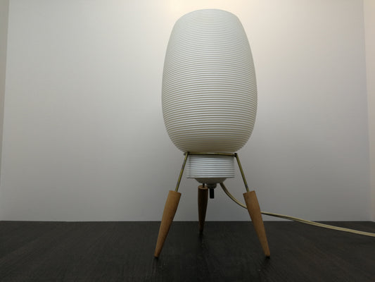 Mid Century Space Age Beehive Table Lamps | Mid Mod Atomic Lighting on Tripod Stand