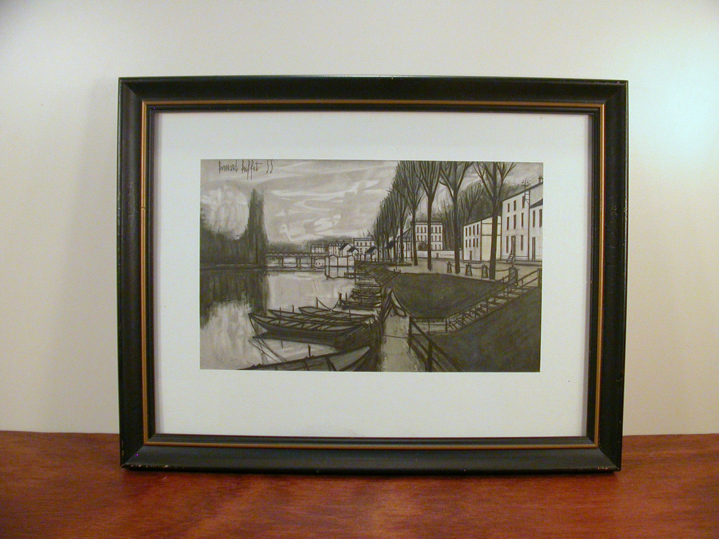Bernard Buffet Print 1955 | Vintage Framed Bernard Buffet Lithograph