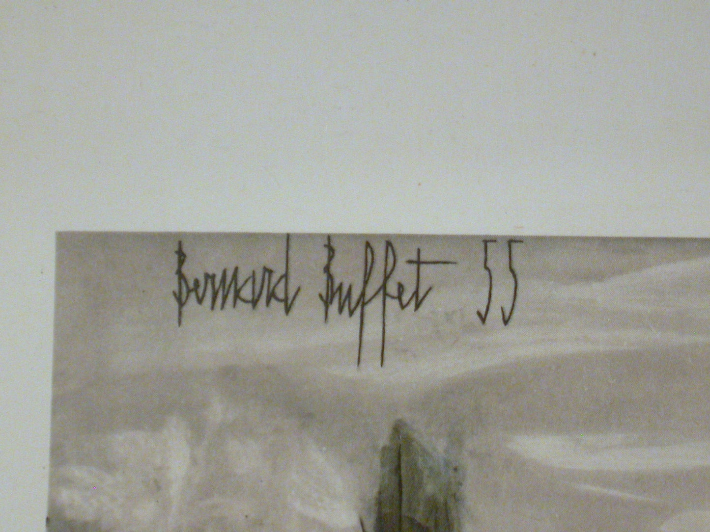 Bernard Buffet Print 1955 | Vintage Framed Bernard Buffet Lithograph