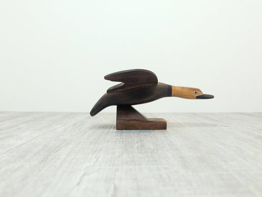 Hand Carved Wood Duck Figure | Salta Argentina Mallard