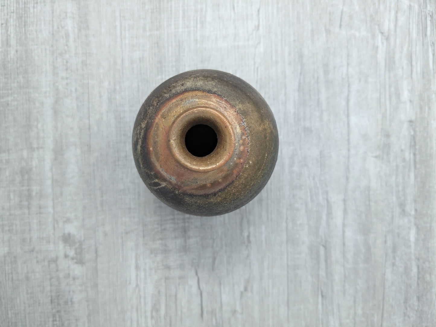 Vintage Bizenware Sake Bottle | Japanese Wood fired pottery