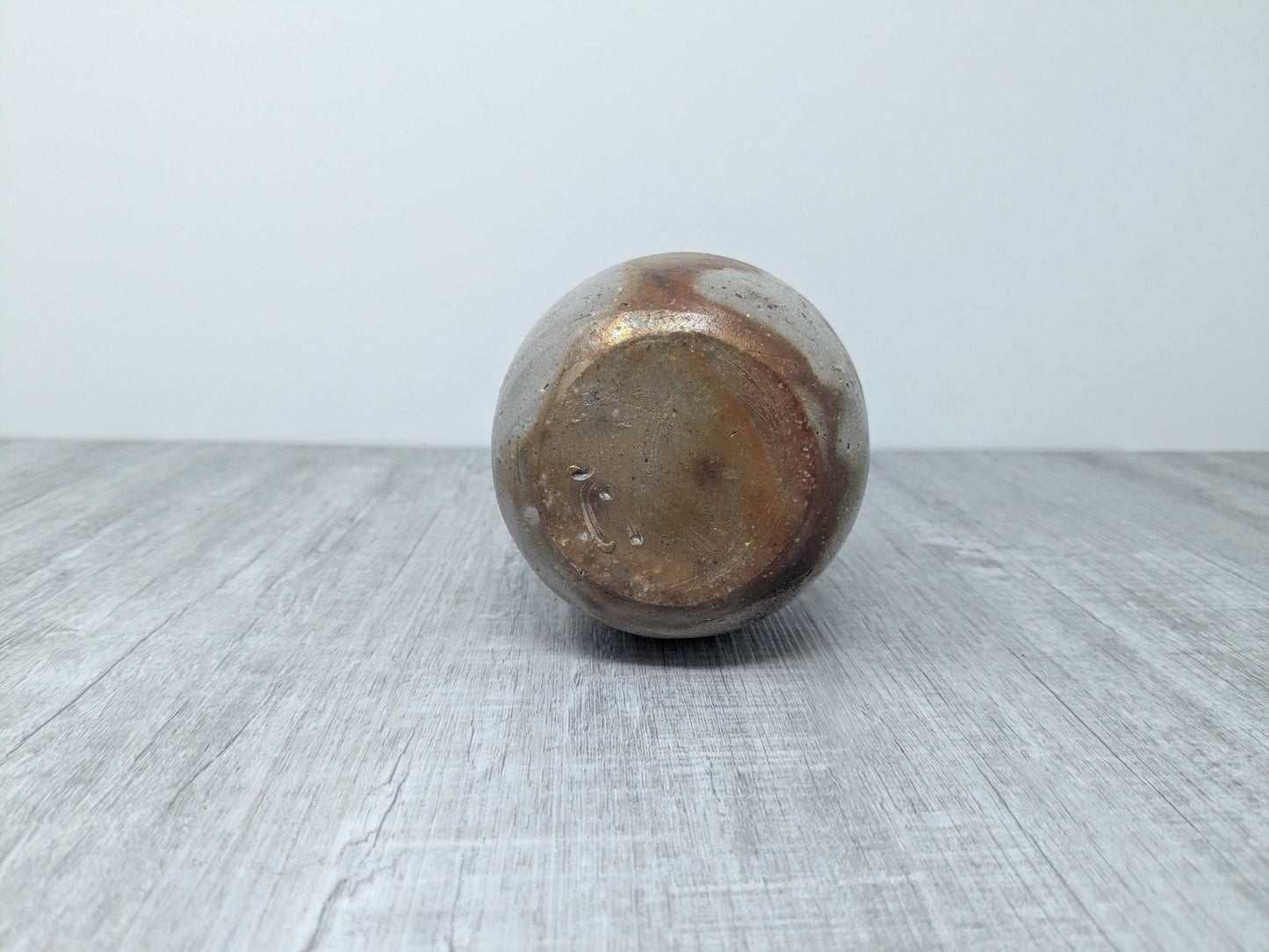 Vintage Bizenware Sake Bottle | Japanese Wood fired pottery