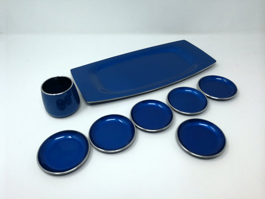 Emalox Scandinavian modern blue coasters | Emalox Norway