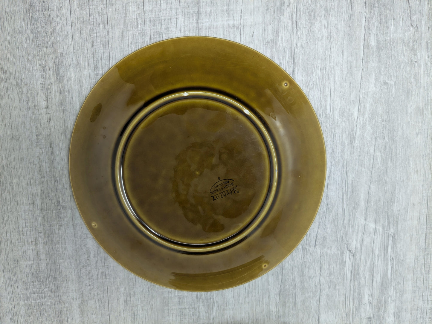 Set of 4 Boch Fréres Belgium Divided Fondue / Sushi Plates