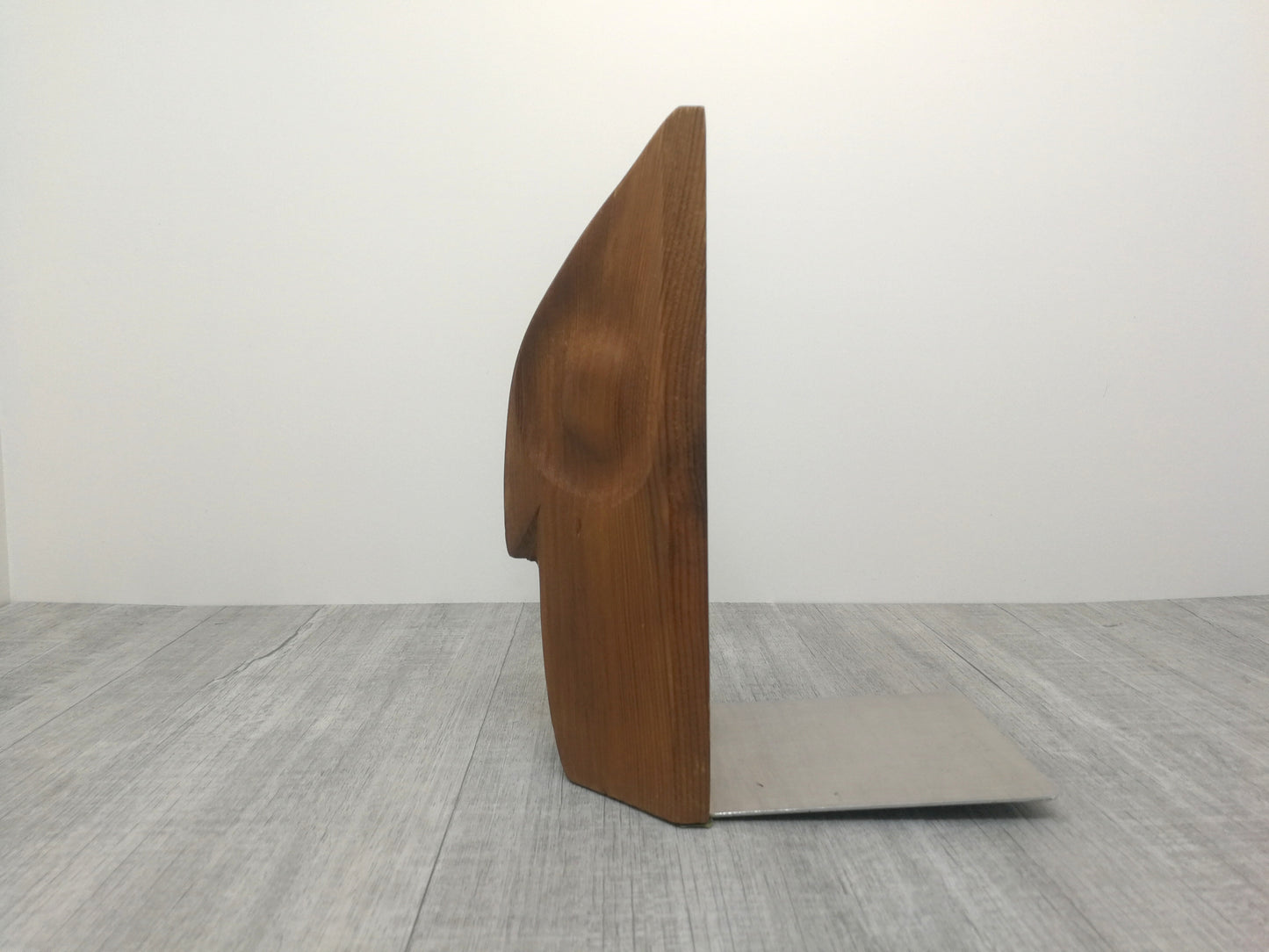 Wood Owl Mid Century Bookend | Carved Cedar Owl