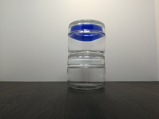 Bormioli Rocco Glass Storage Jars | Clean Lines with a touch of Color | 1980's