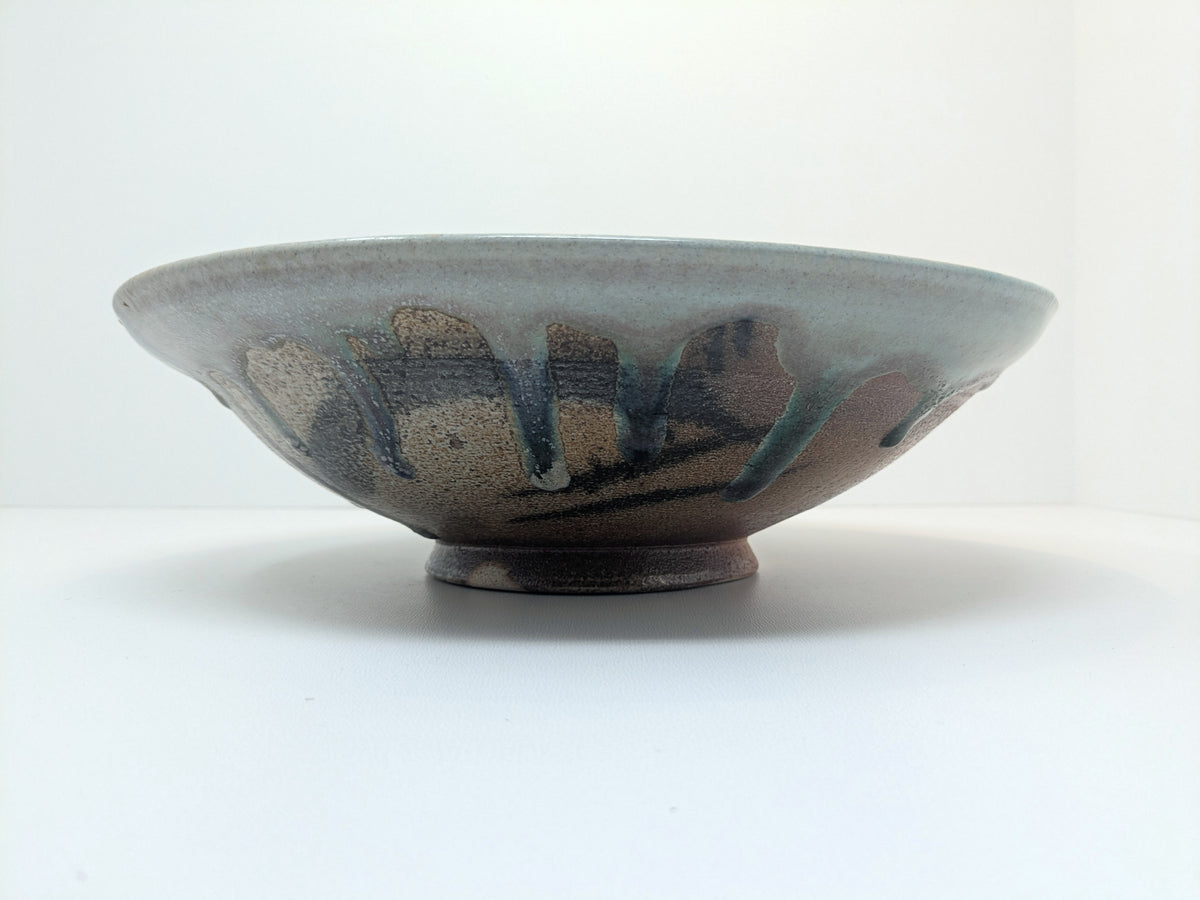 Anne Tyre Pottery Manitoba | Shallow Wide rimmed Bowl