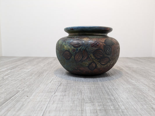 Braemar Studio Pottery Vase | Kevin Wright Raku Pottery