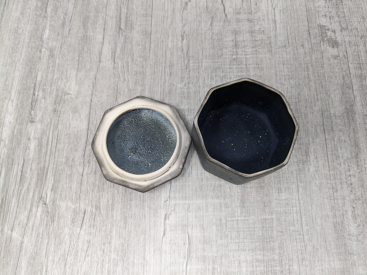 Braemer Studio Pottery Raku Box Floral Design | Kevin Wright Pottery