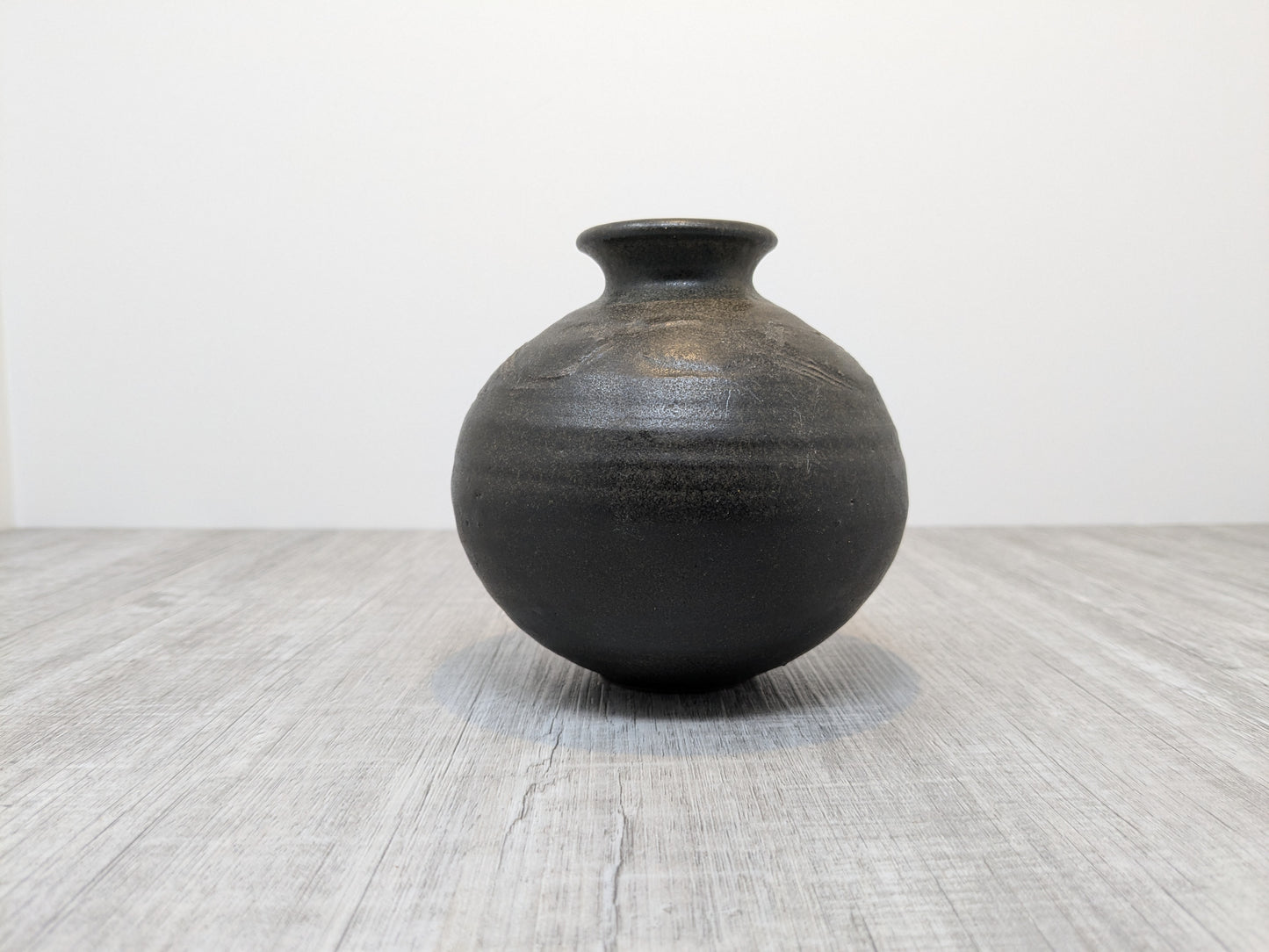 Meg Buckley Pottery | Stoneware Bulb Vase | Slate Glaze | Salt Spring Island Pottery