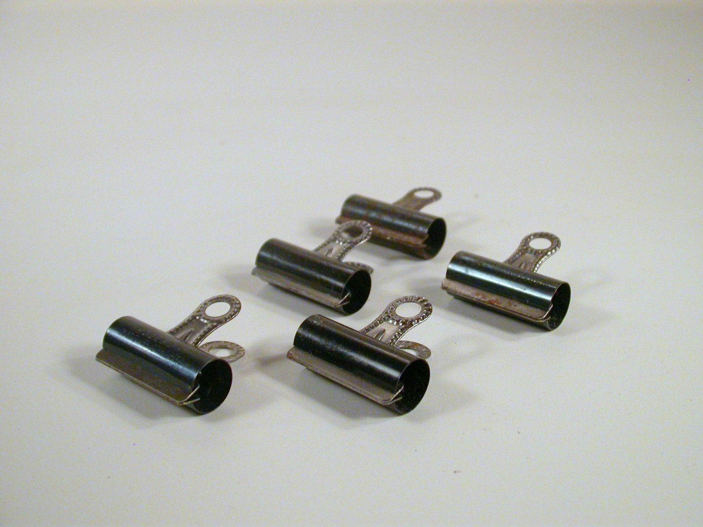 5 Bulldog Vintage Paperclips. Made in England Vintage Office Supply, Medium Paper clips 1.25"