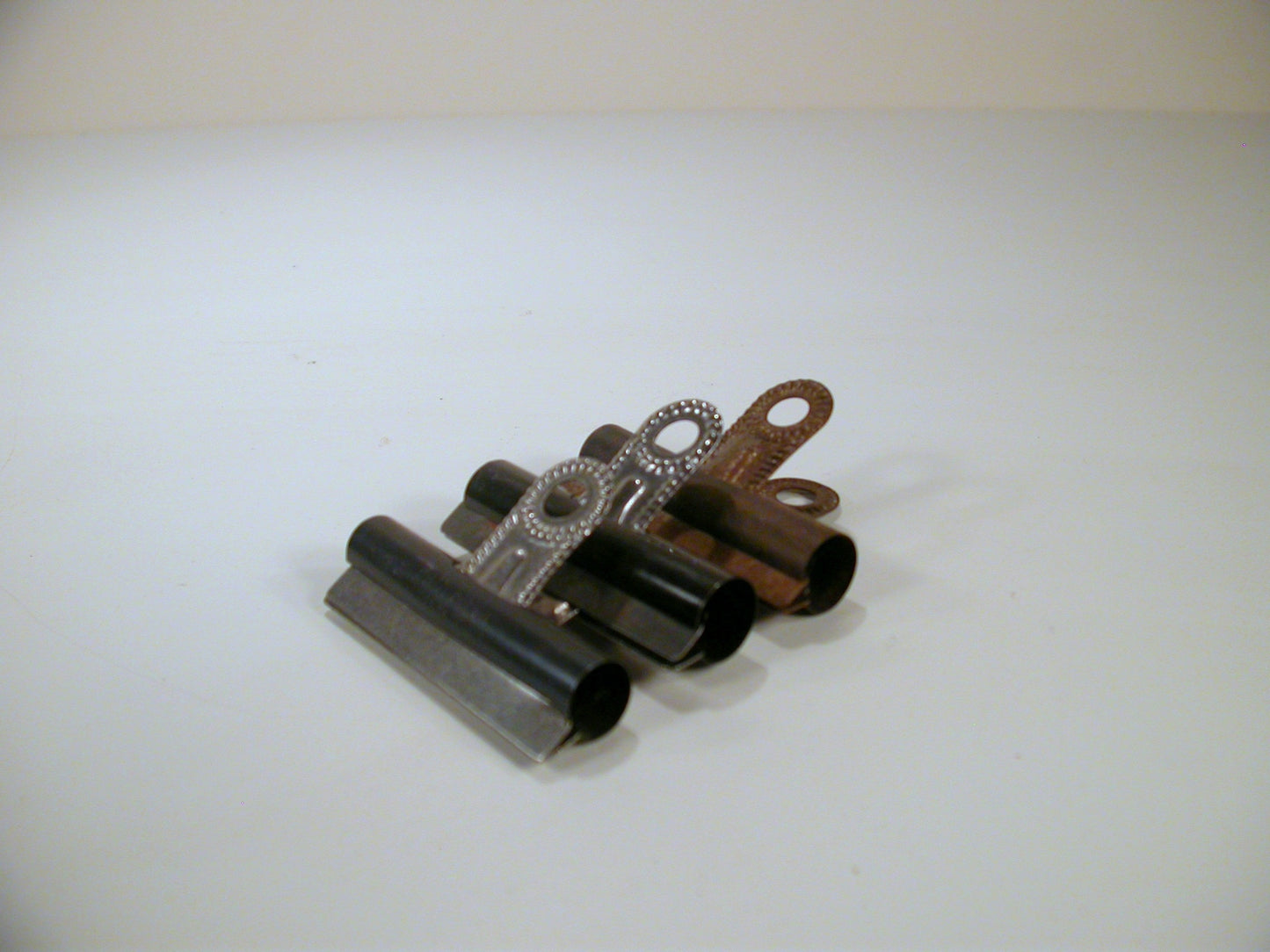 3 Bulldog Vintage Paperclips. Made in England Vintage Office Supply