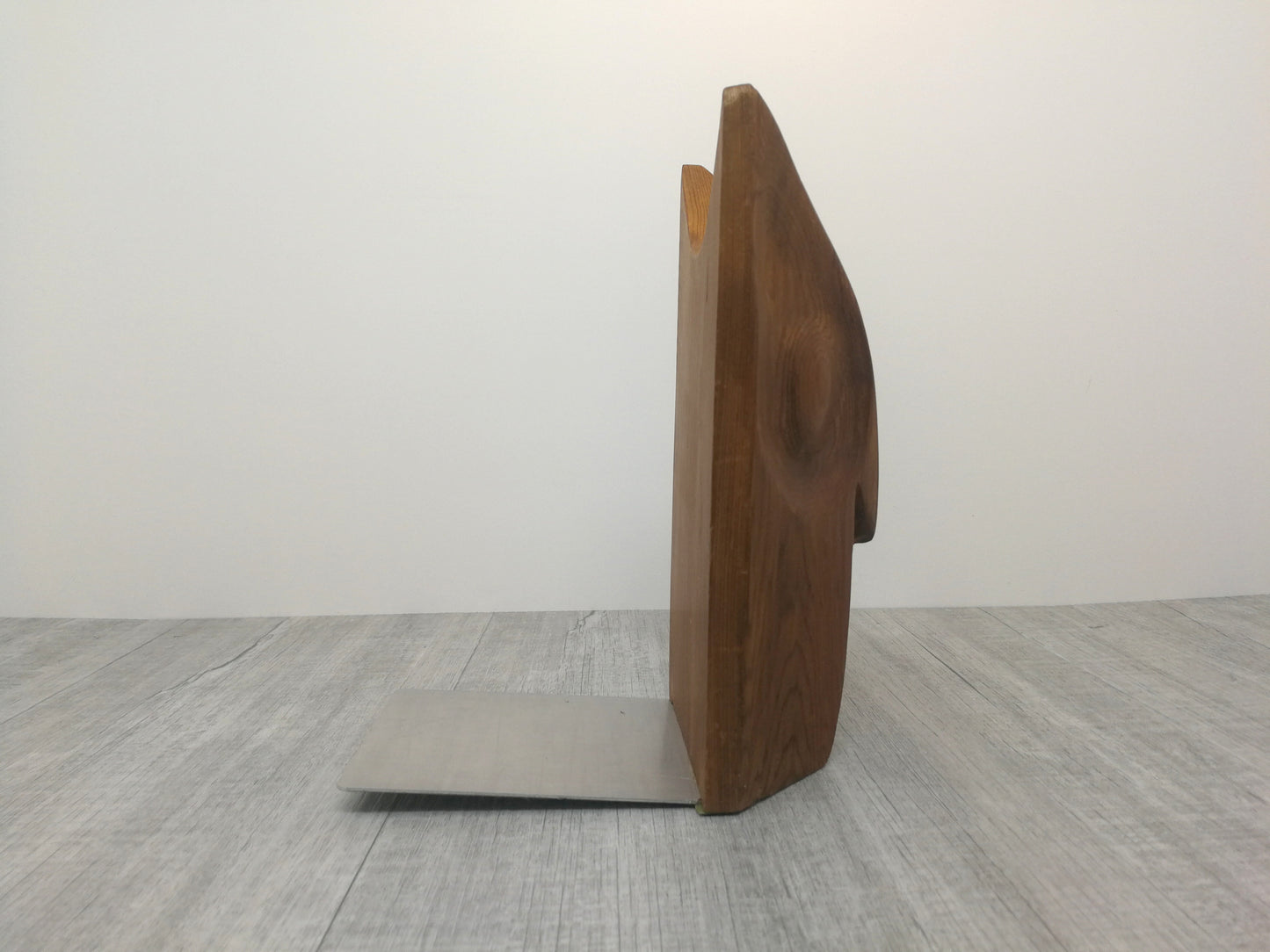 Wood Owl Mid Century Bookend | Carved Cedar Owl