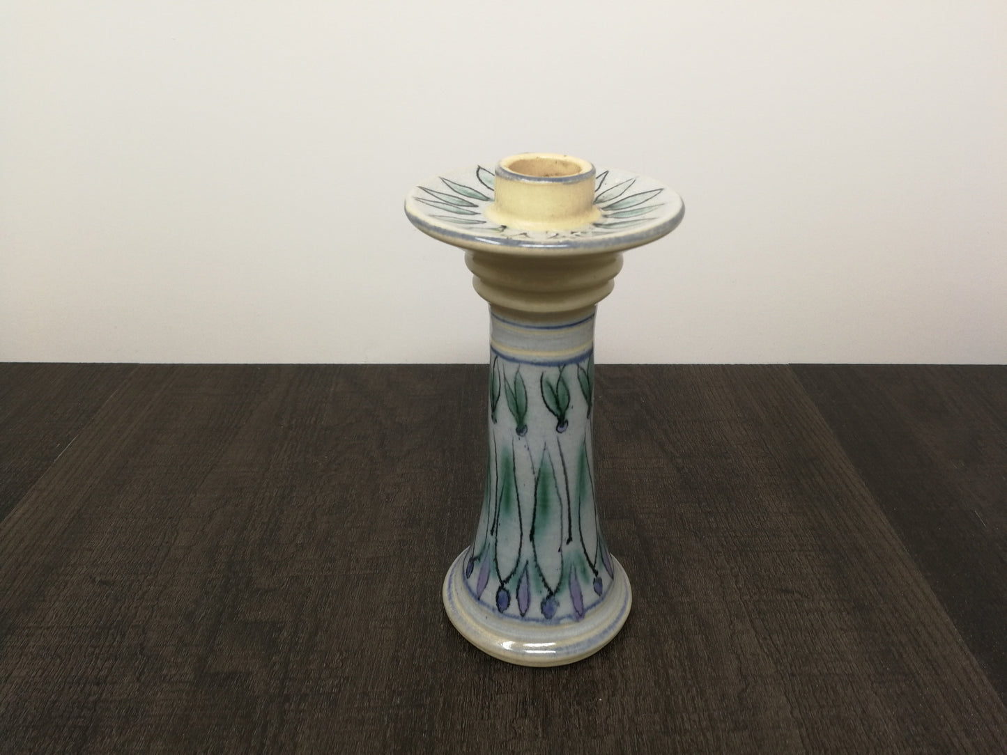 Mid Century Scan Design Hand Made Candle Stand |  Studio Pottery