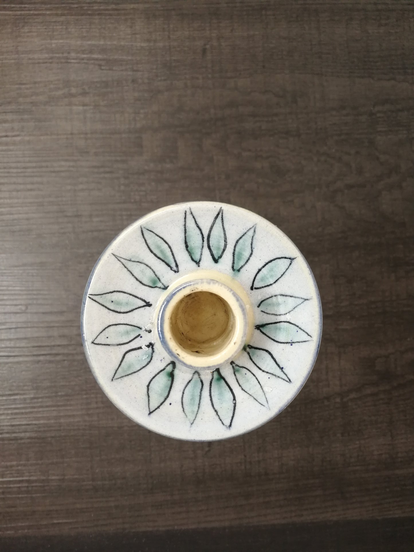 Mid Century Scan Design Hand Made Candle Stand |  Studio Pottery