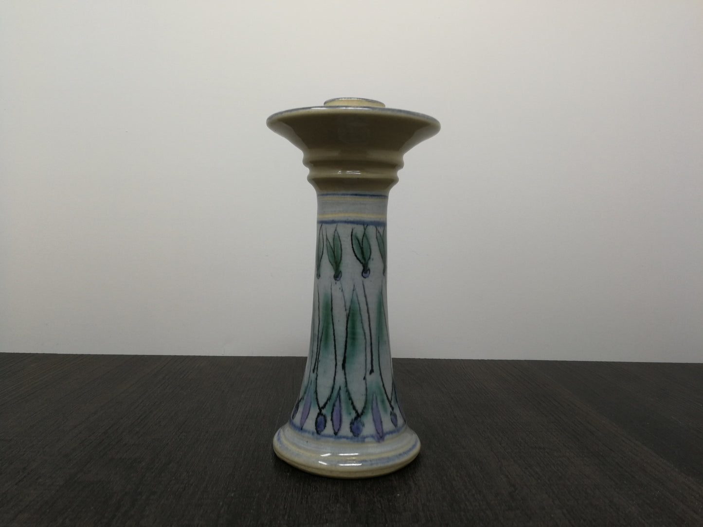 Mid Century Scan Design Hand Made Candle Stand |  Studio Pottery