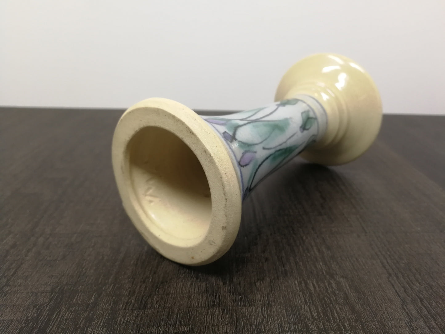 Mid Century Scan Design Hand Made Candle Stand |  Studio Pottery