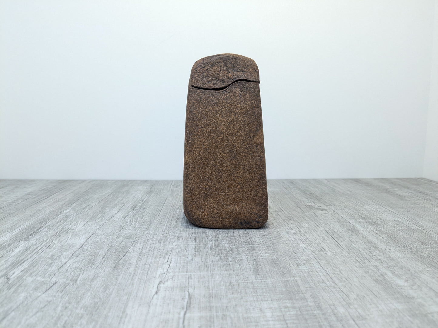 Carol Southward Studio Pottery | Brutalist Lidded Stoneware Container