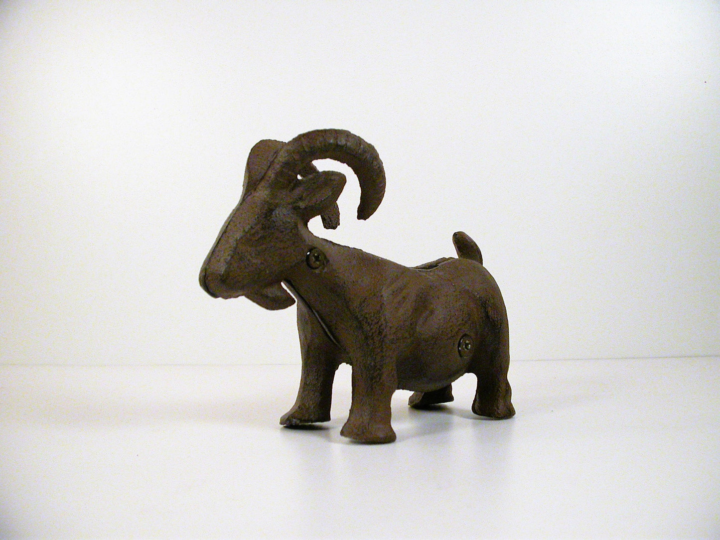 Cast Iron Coin Bank | Vintage Cast Goat Shaped Money Bank