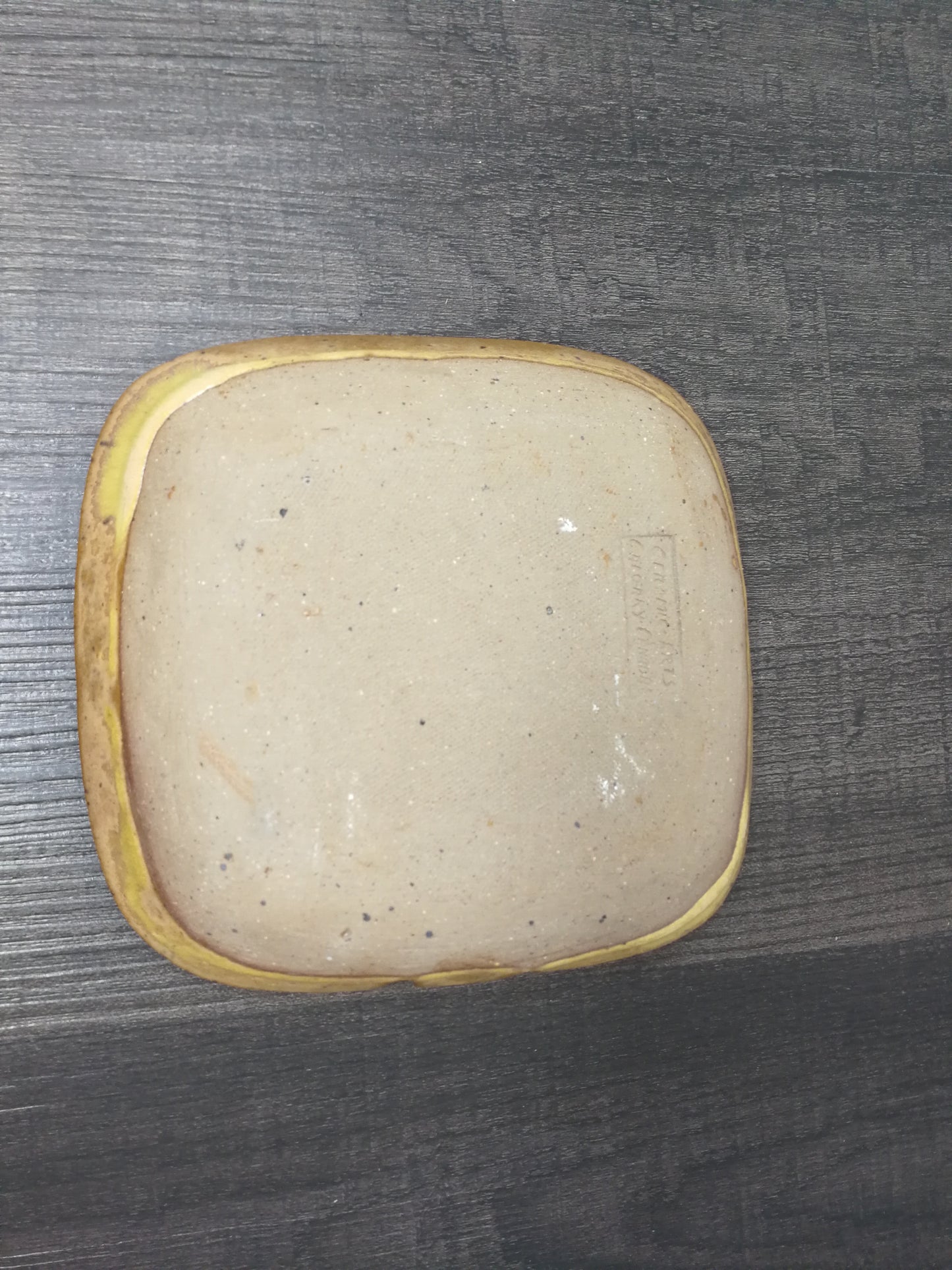 Studio Pottery Ashtray | Ceramic Arts Calgary Mid Century Tray | Luke Lindoe Ashtray with Horseman