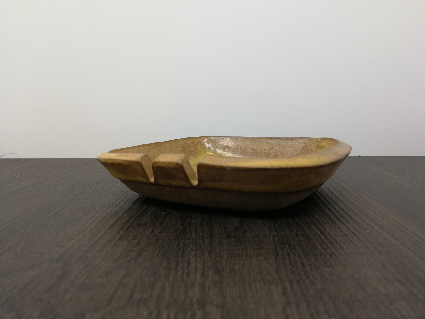 Studio Pottery Ashtray | Ceramic Arts Calgary Mid Century Tray | Luke Lindoe Ashtray with Horseman