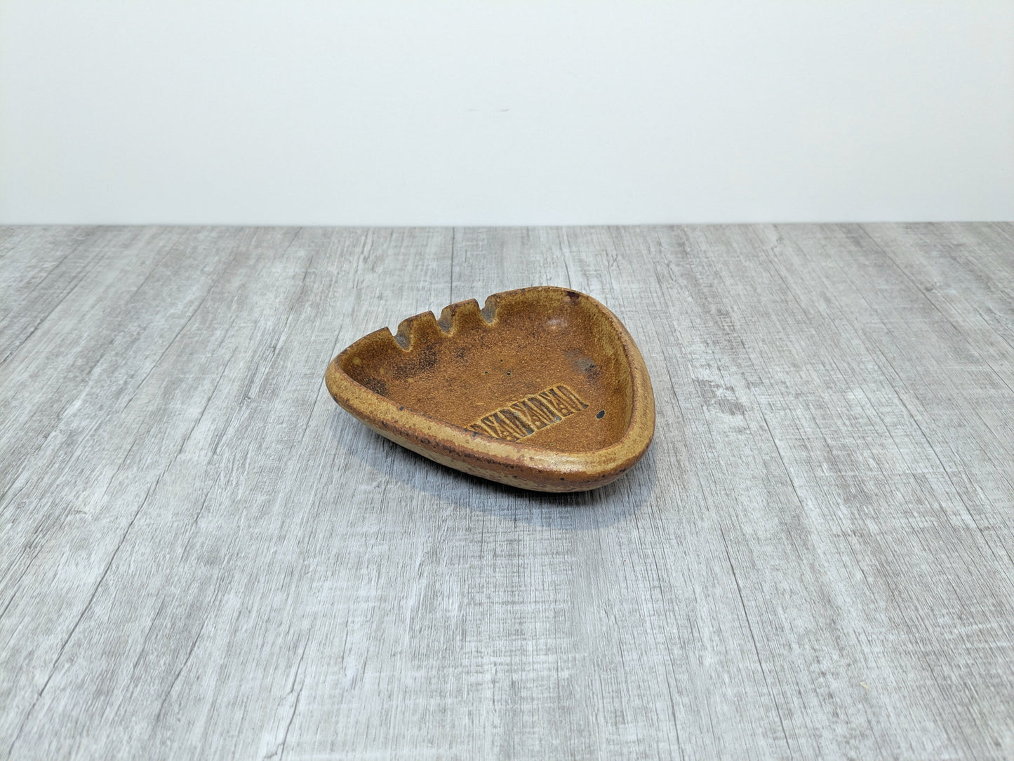 Studio Pottery Ashtray | Ceramic Arts Calgary Mid Century Tray | Triangular Ashtray