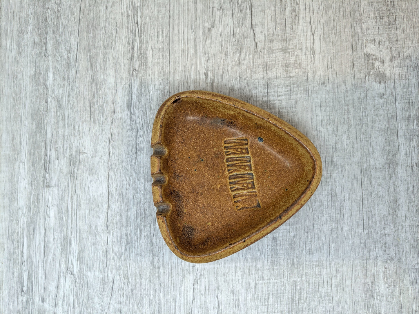 Studio Pottery Ashtray | Ceramic Arts Calgary Mid Century Tray | Triangular Ashtray