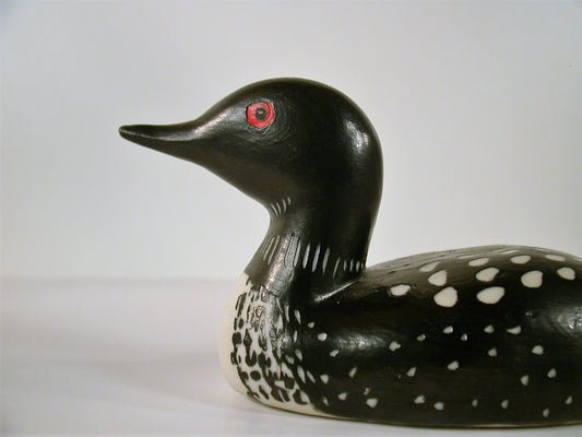 Wilma Verch Vintage Porcelain Pottery, Common Loon Porcelain Handcrafted / Handpainted 1980's