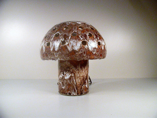 Maurice Chalvignac Drip Glaze Mushroom Lamp | Fat Lava