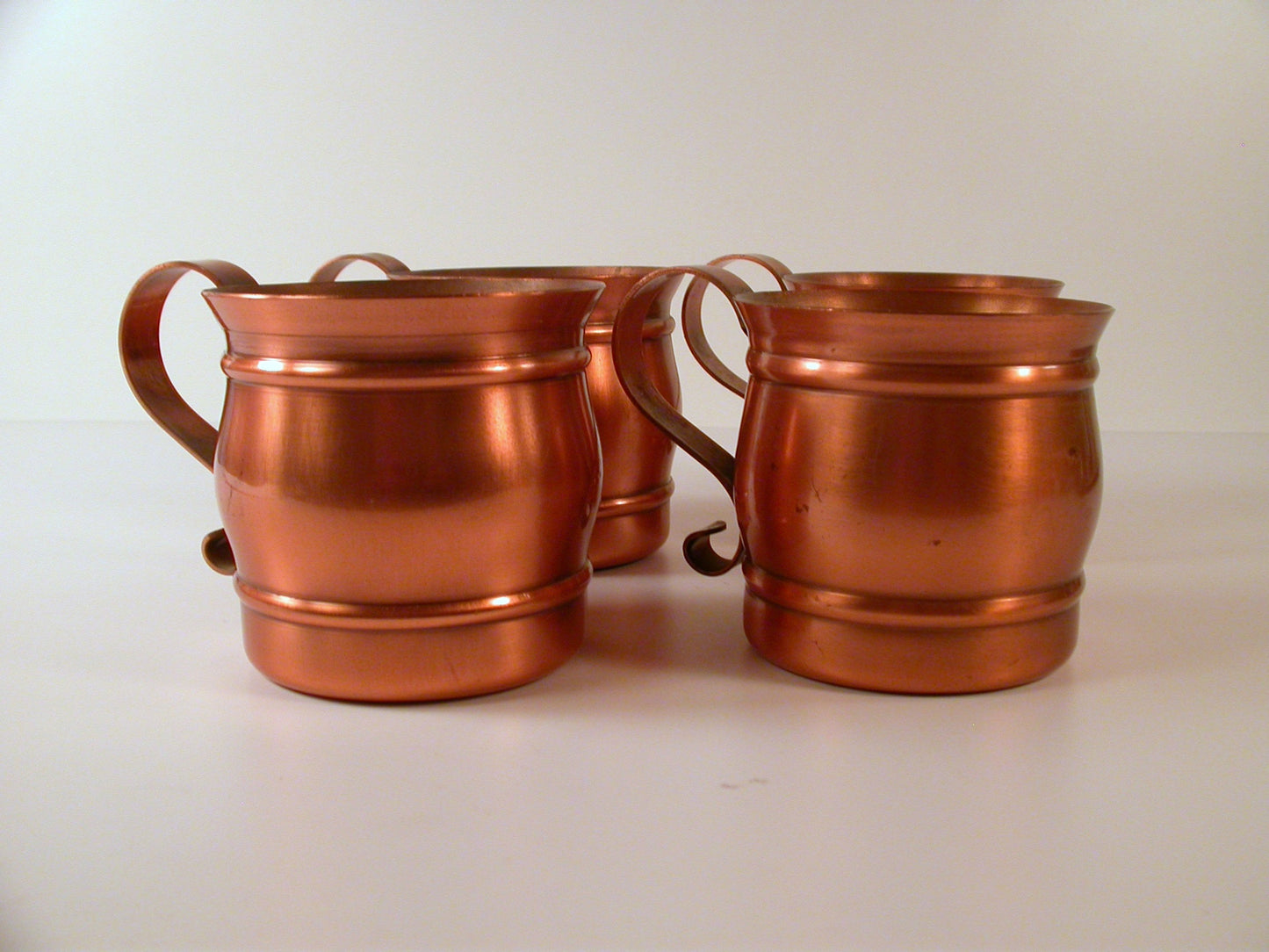 Gregorian Copper Mugs, Vintage Copper Mugs