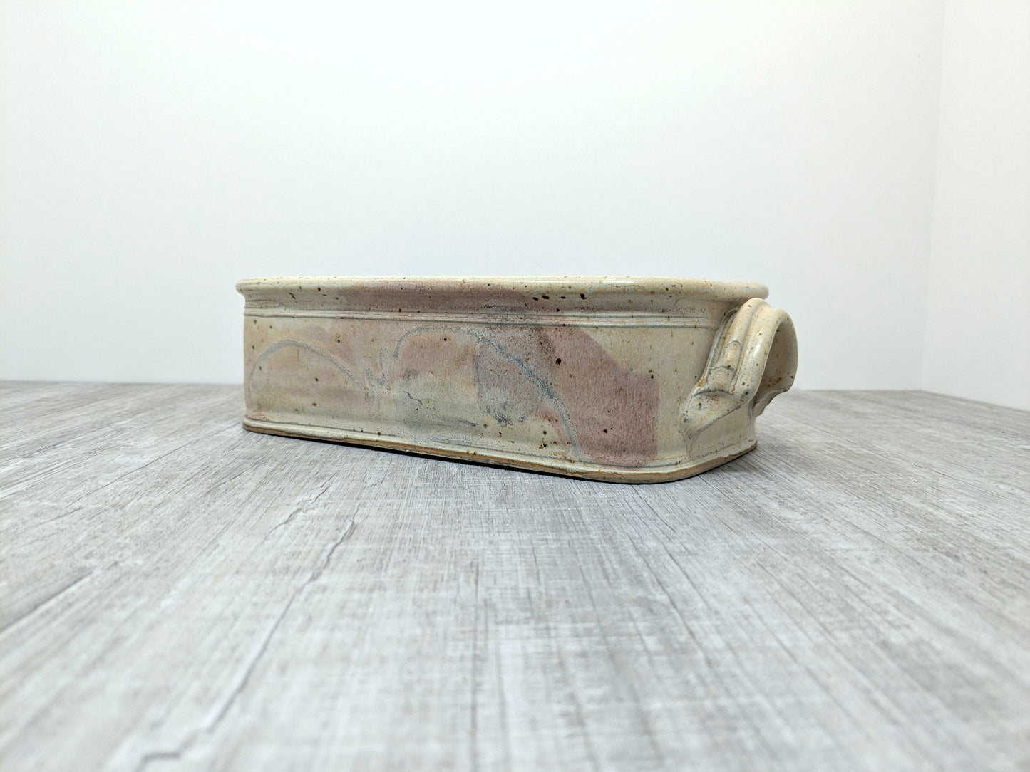 Cranberry Pottery Powel River | White Stoneware Baking Dish