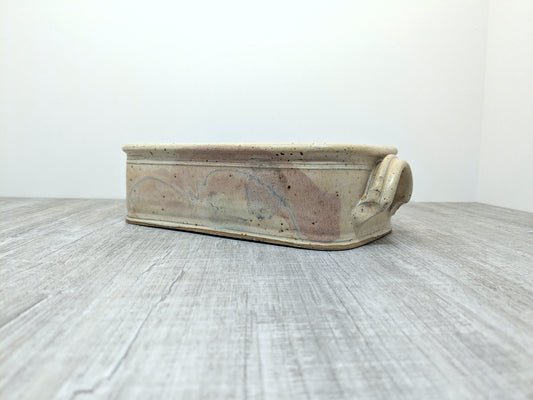Cranberry Pottery Powel River | White Stoneware Baking Dish