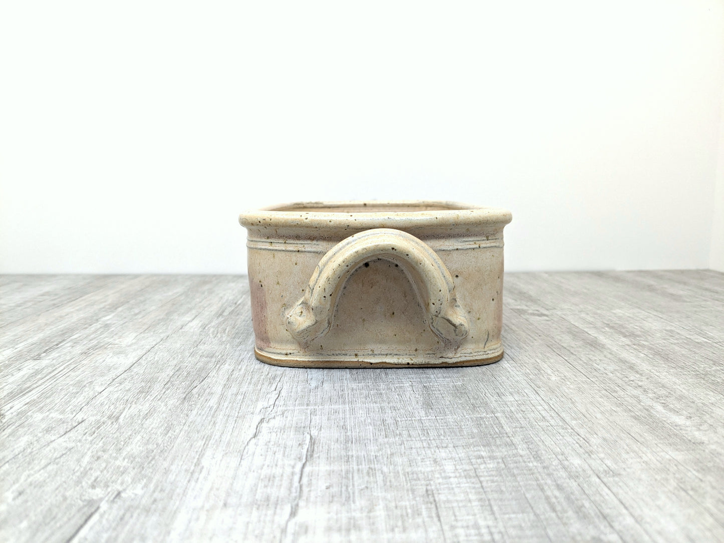 Cranberry Pottery Powel River | White Stoneware Baking Dish