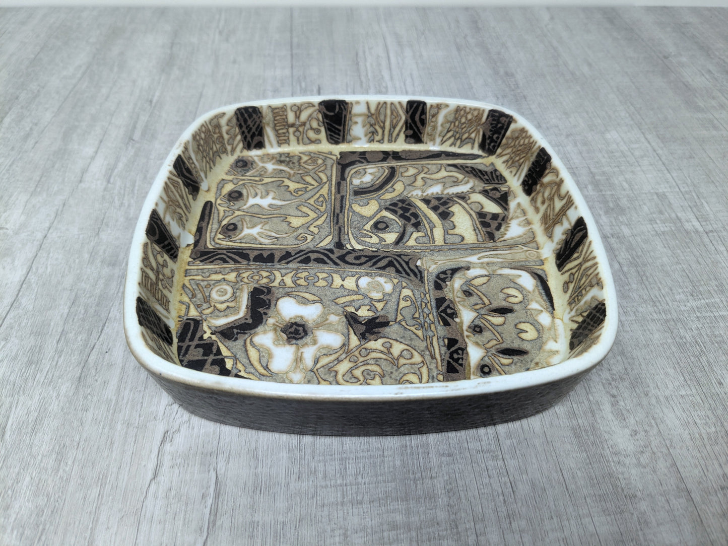 Vintage Royal Copenhagen Nils Thorsson Fajance Fish Dish Pattern No. 719/2883