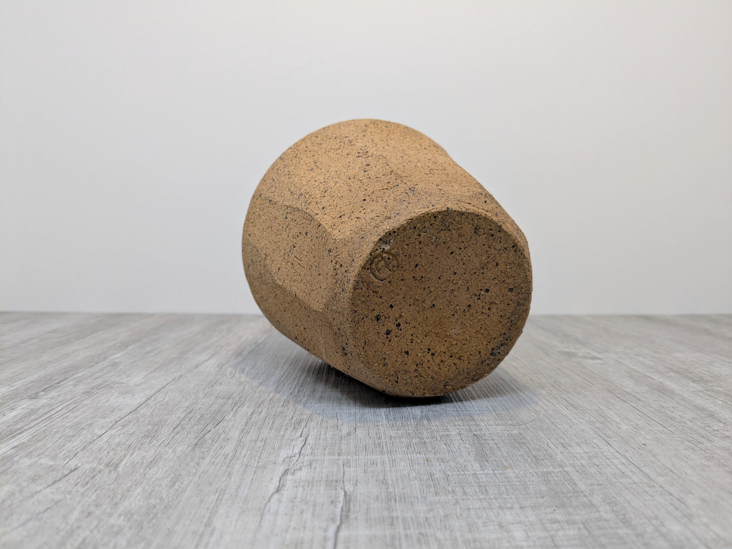 Danny Killick Multi faceted Stoneware Vase | Vintage British Stoneware Pottery