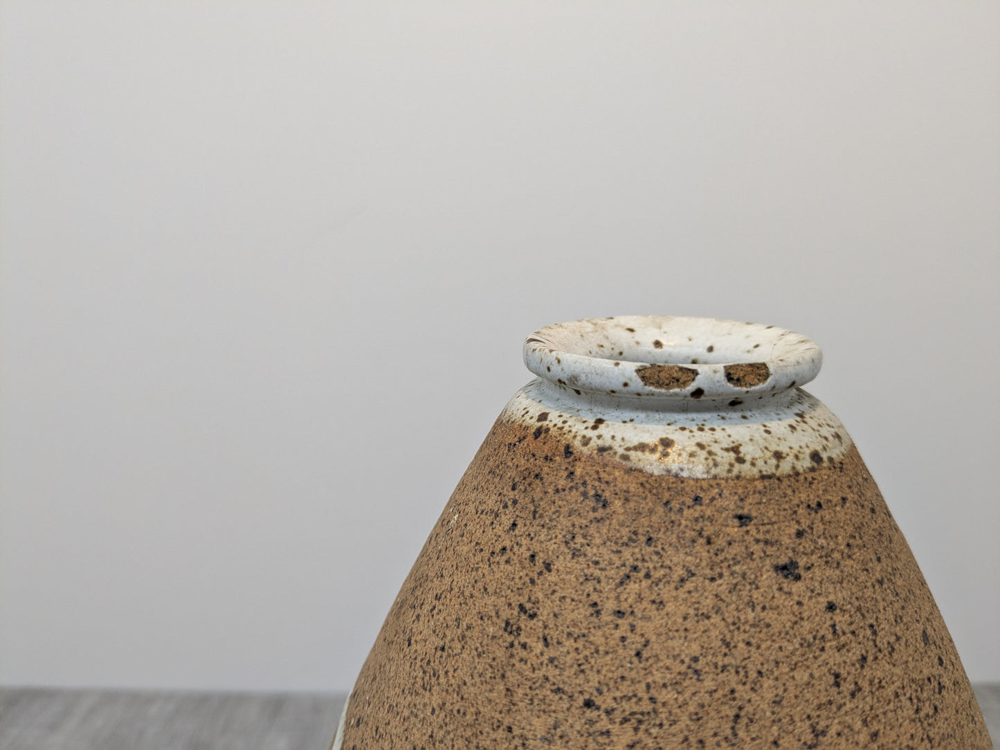 Danny Killick Multi faceted Stoneware Vase | Vintage British Stoneware Pottery