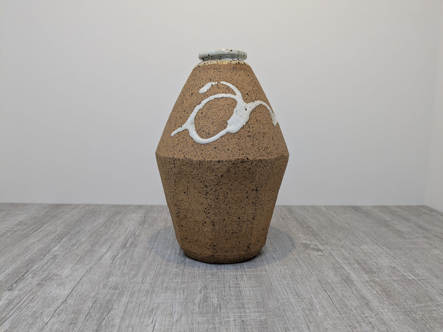 Danny Killick Multi faceted Stoneware Vase | Vintage British Stoneware Pottery