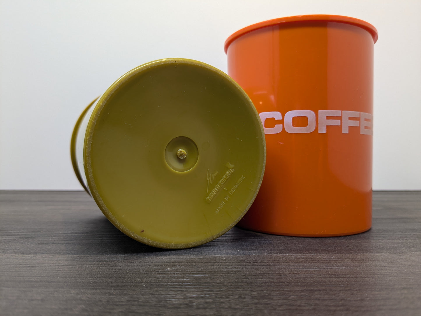 Danish Mid Century Plastic Canisters | Coffee & Tea Storage Containers | Vintage Mid Century Kitchenware