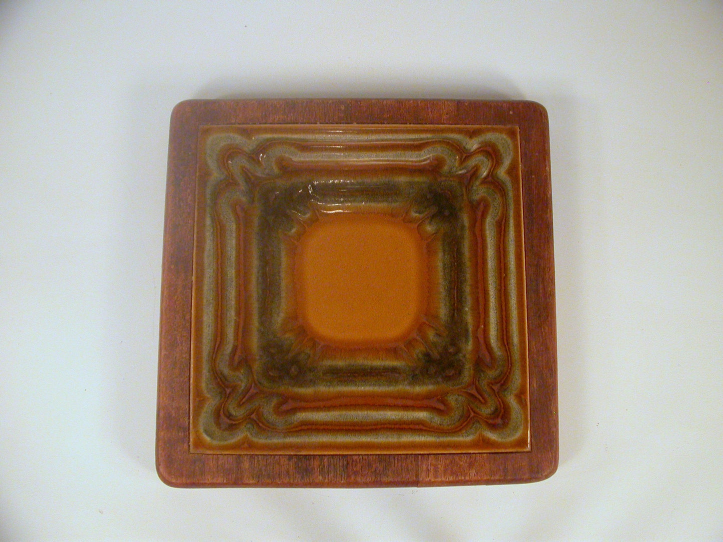 Luthje Tile Trivet | Danish Teak Framed Trivet