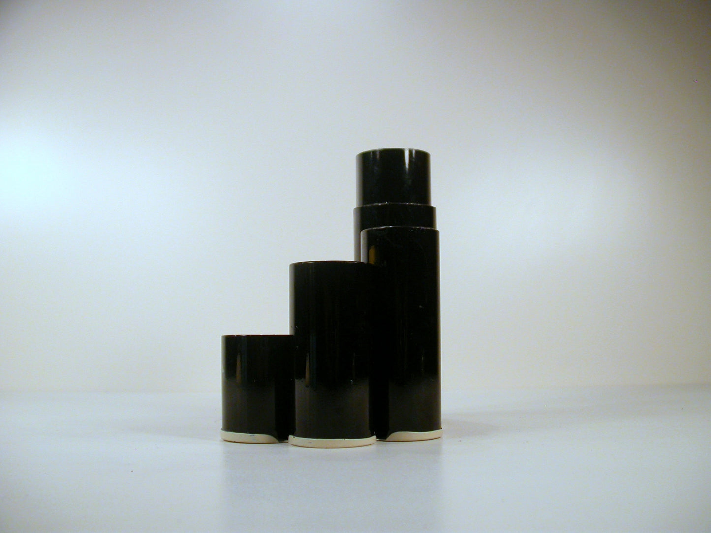 Black Metal desk Organizer, Architectural Form, German Design by Deyhle,  Made in Japan Under License