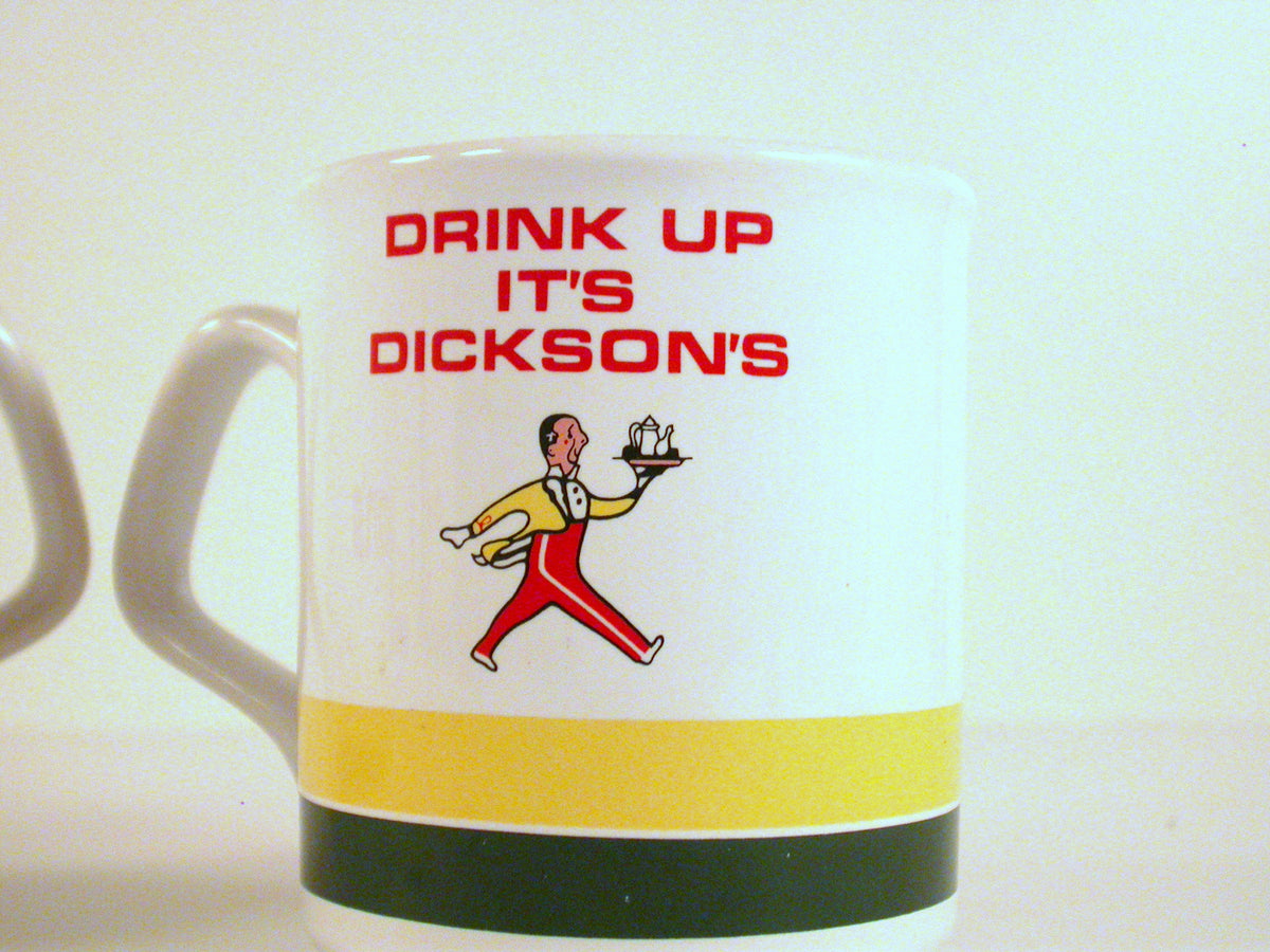 Dickson's Vintage Coffee Mugs | Vintage Vancouver Advertising
